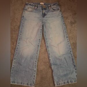 PacSun 90’s Boyfriend Blue Denim Jeans with Gold Stitching